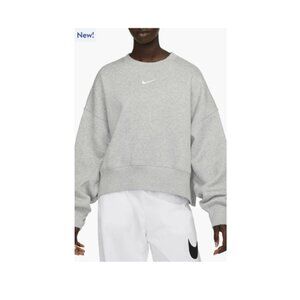 Nike, XS Sportswear Phoenix Fleece, Dark Grey Heather / Sail